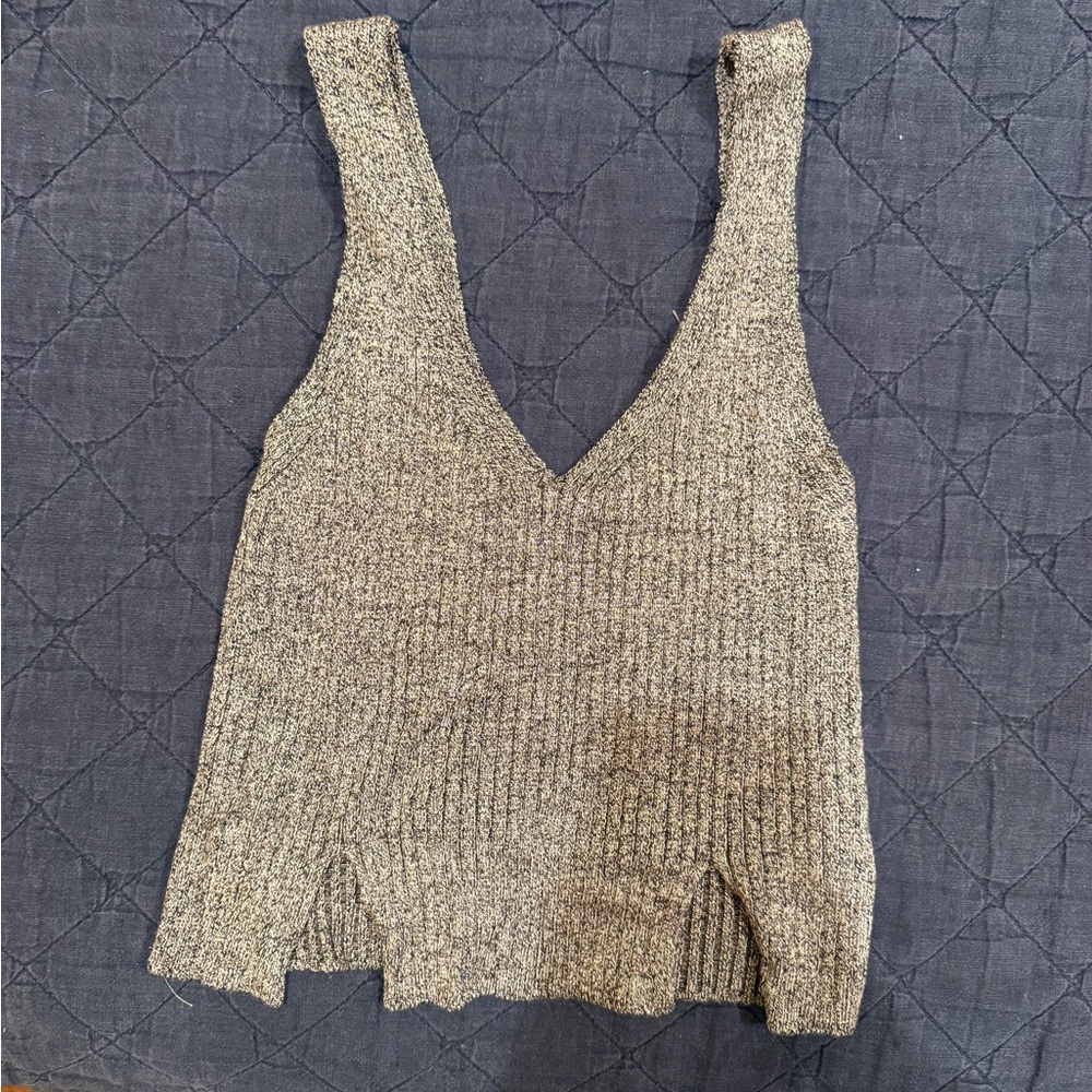 Women's gray Knit Tank Top